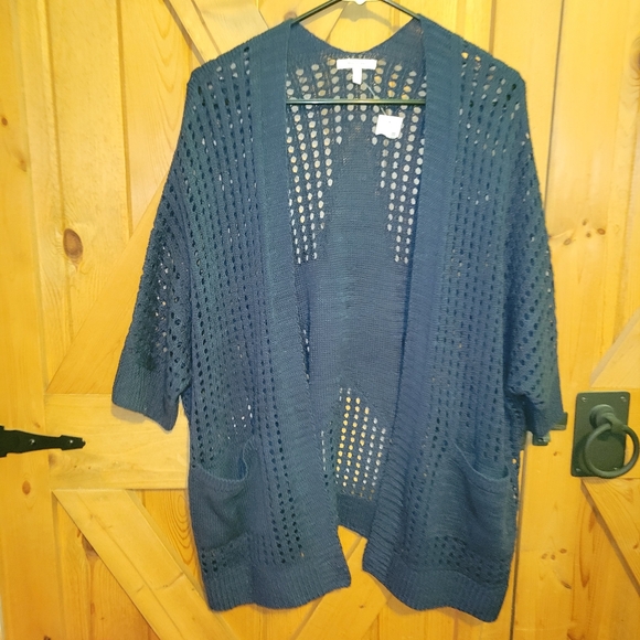 Maurices Sweaters - Maurices Americana Star Dolman Open Knit Cardigan Sweater Womens Size S/M